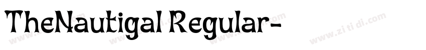 TheNautigal Regular字体转换